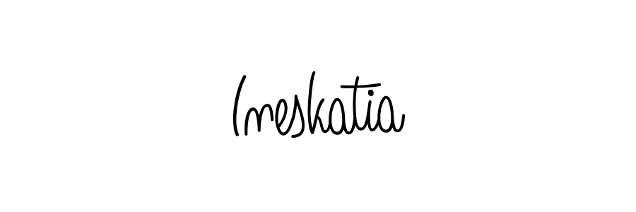 Design your own signature with our free online signature maker. With this signature software, you can create a handwritten (Angelique-Rose-font-FFP) signature for name Ineskatia. Ineskatia signature style 5 images and pictures png