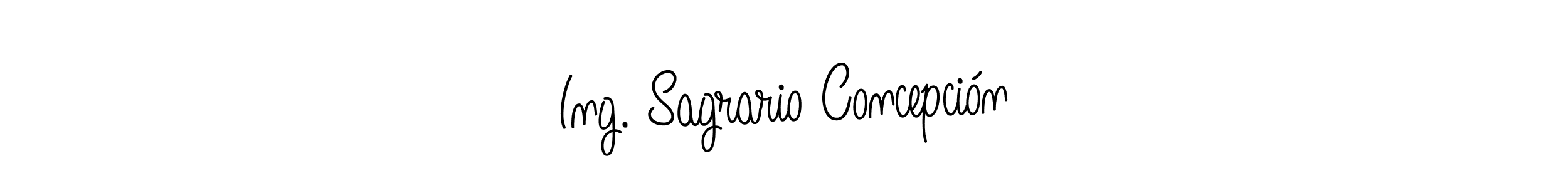 Angelique-Rose-font-FFP is a professional signature style that is perfect for those who want to add a touch of class to their signature. It is also a great choice for those who want to make their signature more unique. Get Ing. Sagrario Concepción name to fancy signature for free. Ing. Sagrario Concepción signature style 5 images and pictures png