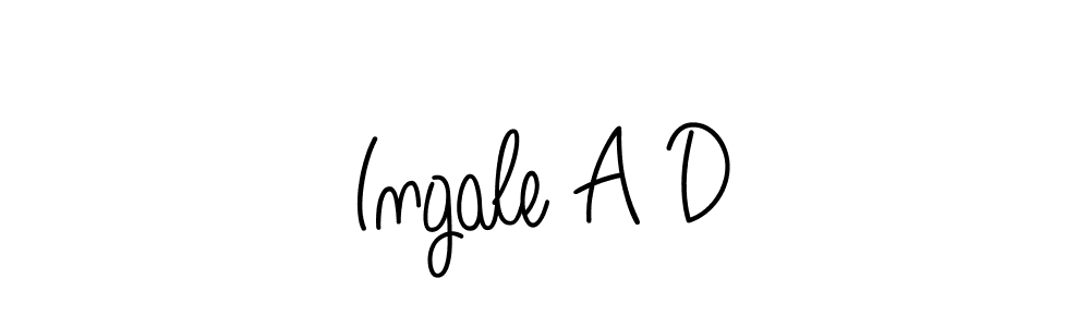 Create a beautiful signature design for name Ingale A D. With this signature (Angelique-Rose-font-FFP) fonts, you can make a handwritten signature for free. Ingale A D signature style 5 images and pictures png