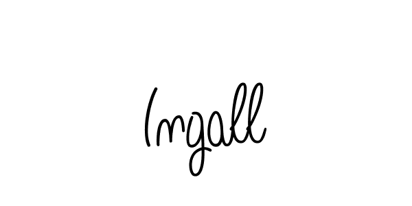 You should practise on your own different ways (Angelique-Rose-font-FFP) to write your name (Ingall) in signature. don't let someone else do it for you. Ingall signature style 5 images and pictures png