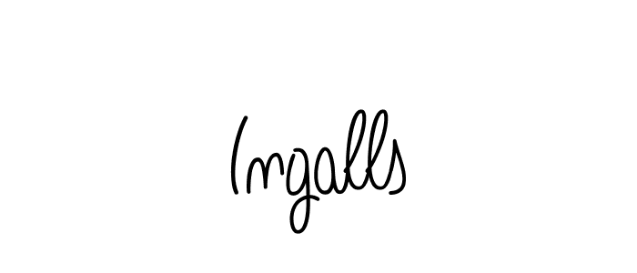 Make a beautiful signature design for name Ingalls. With this signature (Angelique-Rose-font-FFP) style, you can create a handwritten signature for free. Ingalls signature style 5 images and pictures png