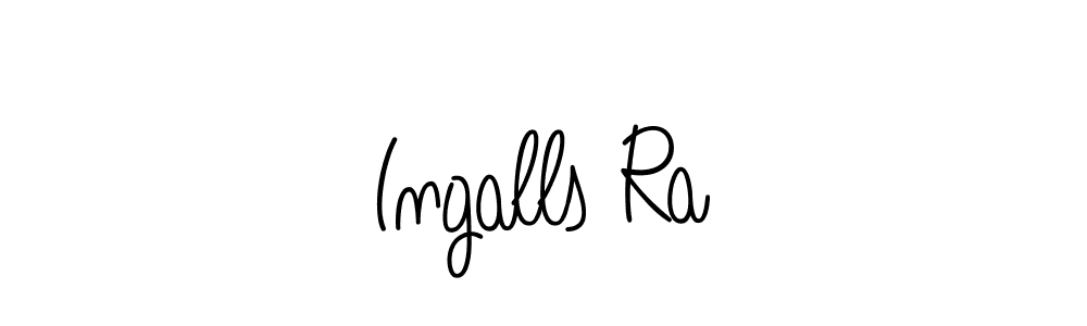 You should practise on your own different ways (Angelique-Rose-font-FFP) to write your name (Ingalls Ra) in signature. don't let someone else do it for you. Ingalls Ra signature style 5 images and pictures png