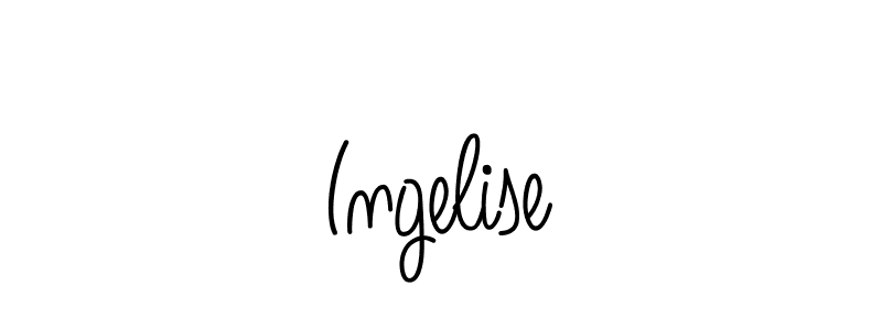 How to Draw Ingelise signature style? Angelique-Rose-font-FFP is a latest design signature styles for name Ingelise. Ingelise signature style 5 images and pictures png