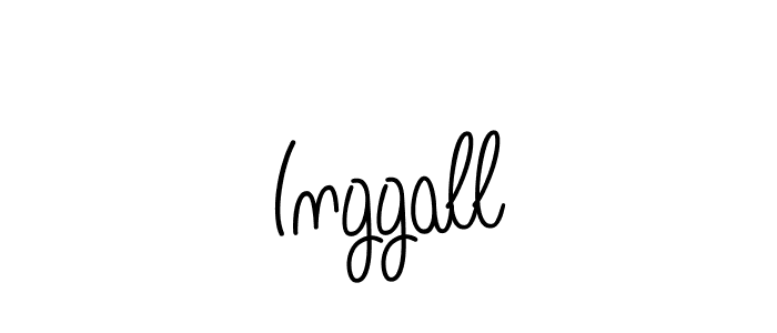 Make a beautiful signature design for name Inggall. With this signature (Angelique-Rose-font-FFP) style, you can create a handwritten signature for free. Inggall signature style 5 images and pictures png