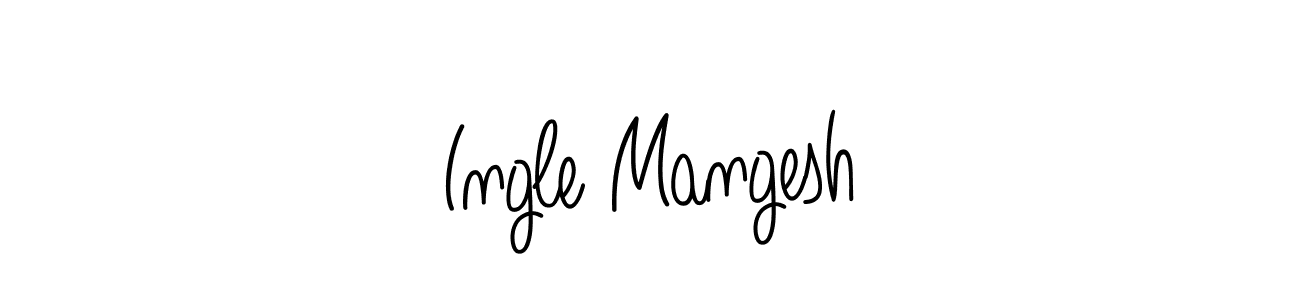 Design your own signature with our free online signature maker. With this signature software, you can create a handwritten (Angelique-Rose-font-FFP) signature for name Ingle Mangesh. Ingle Mangesh signature style 5 images and pictures png