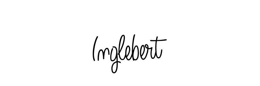 Inglebert stylish signature style. Best Handwritten Sign (Angelique-Rose-font-FFP) for my name. Handwritten Signature Collection Ideas for my name Inglebert. Inglebert signature style 5 images and pictures png