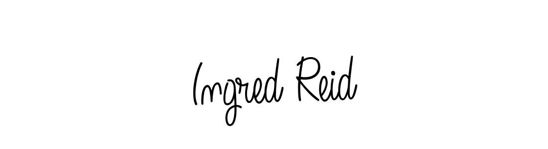 Ingred Reid stylish signature style. Best Handwritten Sign (Angelique-Rose-font-FFP) for my name. Handwritten Signature Collection Ideas for my name Ingred Reid. Ingred Reid signature style 5 images and pictures png