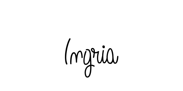 The best way (Angelique-Rose-font-FFP) to make a short signature is to pick only two or three words in your name. The name Ingria include a total of six letters. For converting this name. Ingria signature style 5 images and pictures png