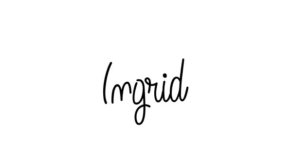 How to make Ingrid name signature. Use Angelique-Rose-font-FFP style for creating short signs online. This is the latest handwritten sign. Ingrid signature style 5 images and pictures png