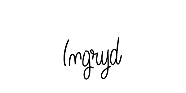 You should practise on your own different ways (Angelique-Rose-font-FFP) to write your name (Ingryd) in signature. don't let someone else do it for you. Ingryd signature style 5 images and pictures png