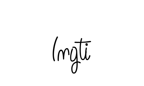 How to make Ingti name signature. Use Angelique-Rose-font-FFP style for creating short signs online. This is the latest handwritten sign. Ingti signature style 5 images and pictures png
