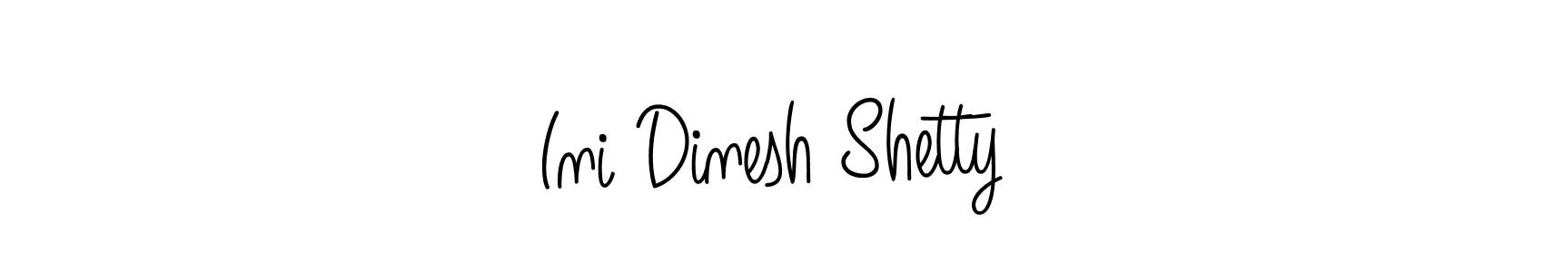 Once you've used our free online signature maker to create your best signature Angelique-Rose-font-FFP style, it's time to enjoy all of the benefits that Ini Dinesh Shetty name signing documents. Ini Dinesh Shetty signature style 5 images and pictures png