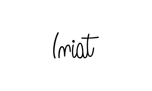 How to make Iniat name signature. Use Angelique-Rose-font-FFP style for creating short signs online. This is the latest handwritten sign. Iniat signature style 5 images and pictures png