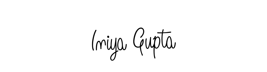 Once you've used our free online signature maker to create your best signature Angelique-Rose-font-FFP style, it's time to enjoy all of the benefits that Iniya Gupta name signing documents. Iniya Gupta signature style 5 images and pictures png