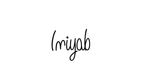 Make a beautiful signature design for name Iniyab. With this signature (Angelique-Rose-font-FFP) style, you can create a handwritten signature for free. Iniyab signature style 5 images and pictures png