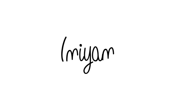 You should practise on your own different ways (Angelique-Rose-font-FFP) to write your name (Iniyan) in signature. don't let someone else do it for you. Iniyan signature style 5 images and pictures png