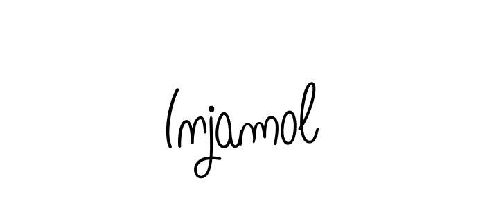 Best and Professional Signature Style for Injamol. Angelique-Rose-font-FFP Best Signature Style Collection. Injamol signature style 5 images and pictures png