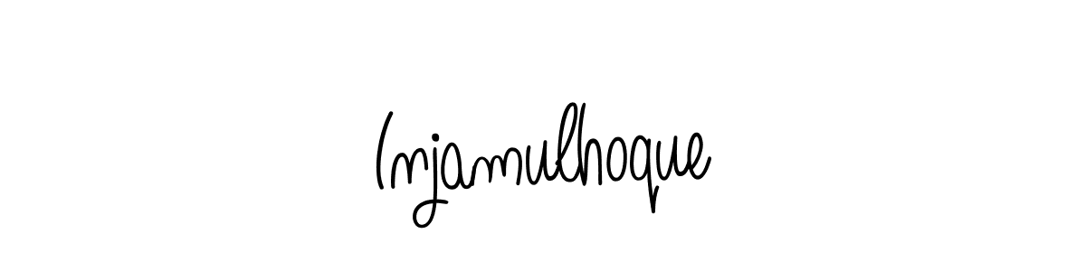 The best way (Angelique-Rose-font-FFP) to make a short signature is to pick only two or three words in your name. The name Injamulhoque include a total of six letters. For converting this name. Injamulhoque signature style 5 images and pictures png