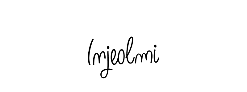 Create a beautiful signature design for name Injeolmi. With this signature (Angelique-Rose-font-FFP) fonts, you can make a handwritten signature for free. Injeolmi signature style 5 images and pictures png