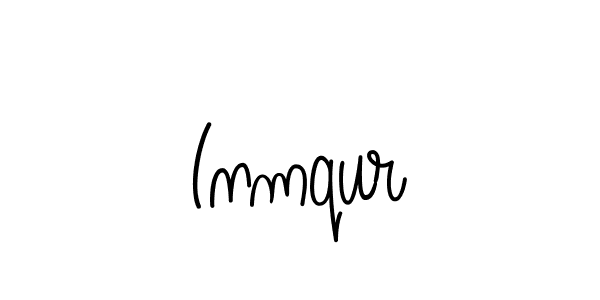 The best way (Angelique-Rose-font-FFP) to make a short signature is to pick only two or three words in your name. The name Inmqur include a total of six letters. For converting this name. Inmqur signature style 5 images and pictures png