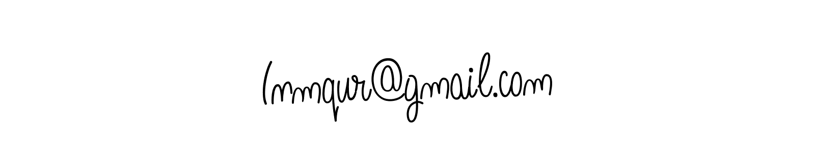 Also You can easily find your signature by using the search form. We will create Inmqur@gmail.com name handwritten signature images for you free of cost using Angelique-Rose-font-FFP sign style. Inmqur@gmail.com signature style 5 images and pictures png