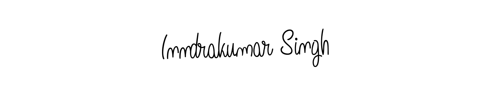 Make a beautiful signature design for name Inndrakumar Singh. With this signature (Angelique-Rose-font-FFP) style, you can create a handwritten signature for free. Inndrakumar Singh signature style 5 images and pictures png