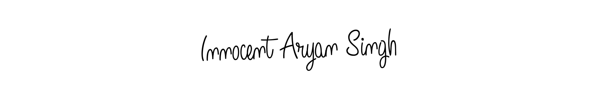 Also we have Innocent Aryan Singh name is the best signature style. Create professional handwritten signature collection using Angelique-Rose-font-FFP autograph style. Innocent Aryan Singh signature style 5 images and pictures png