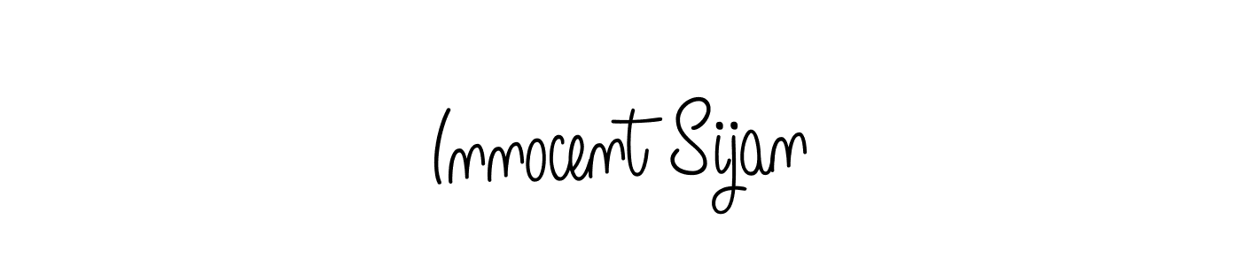 Use a signature maker to create a handwritten signature online. With this signature software, you can design (Angelique-Rose-font-FFP) your own signature for name Innocent Sijan. Innocent Sijan signature style 5 images and pictures png