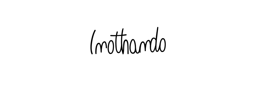 You should practise on your own different ways (Angelique-Rose-font-FFP) to write your name (Inothando) in signature. don't let someone else do it for you. Inothando signature style 5 images and pictures png