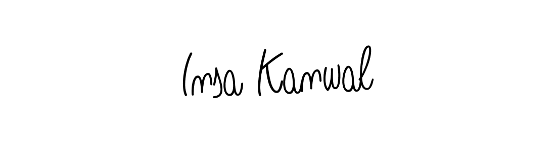 How to make Insa Kanwal signature? Angelique-Rose-font-FFP is a professional autograph style. Create handwritten signature for Insa Kanwal name. Insa Kanwal signature style 5 images and pictures png