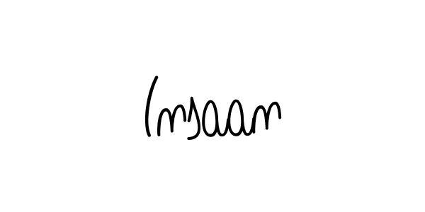 You should practise on your own different ways (Angelique-Rose-font-FFP) to write your name (Insaan) in signature. don't let someone else do it for you. Insaan signature style 5 images and pictures png