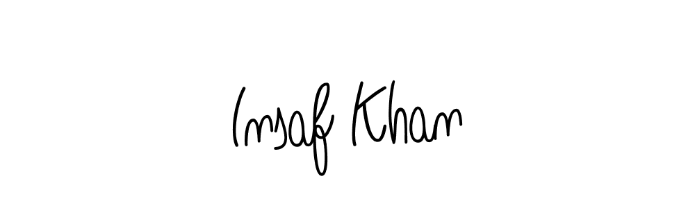 Insaf Khan stylish signature style. Best Handwritten Sign (Angelique-Rose-font-FFP) for my name. Handwritten Signature Collection Ideas for my name Insaf Khan. Insaf Khan signature style 5 images and pictures png