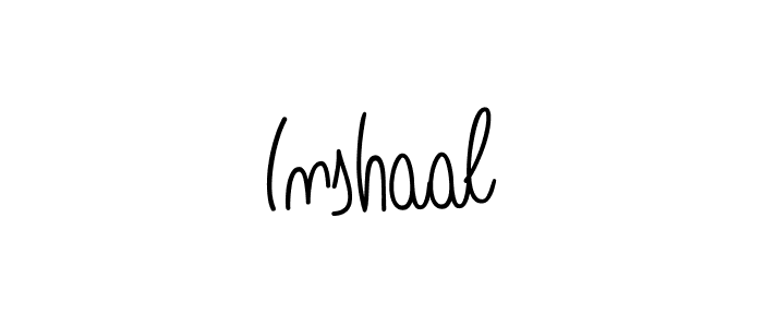 Design your own signature with our free online signature maker. With this signature software, you can create a handwritten (Angelique-Rose-font-FFP) signature for name Inshaal. Inshaal signature style 5 images and pictures png