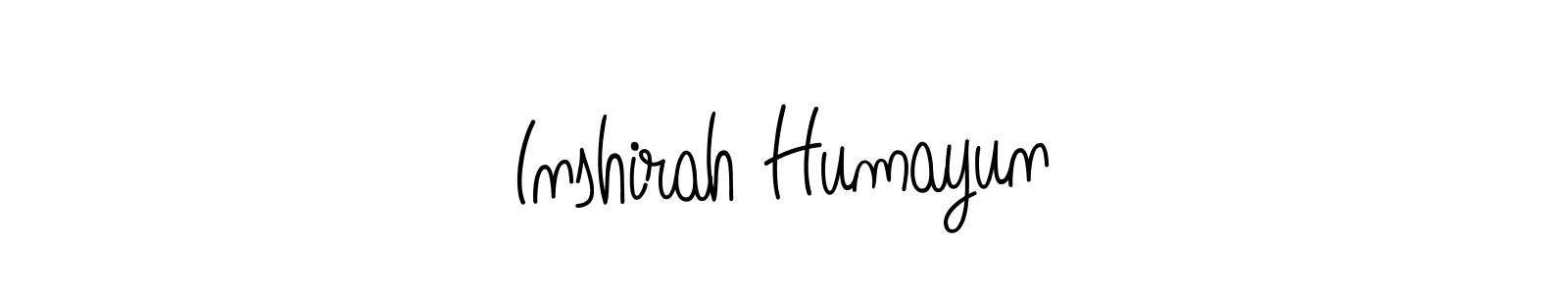 See photos of Inshirah Humayun official signature by Spectra . Check more albums & portfolios. Read reviews & check more about Angelique-Rose-font-FFP font. Inshirah Humayun signature style 5 images and pictures png