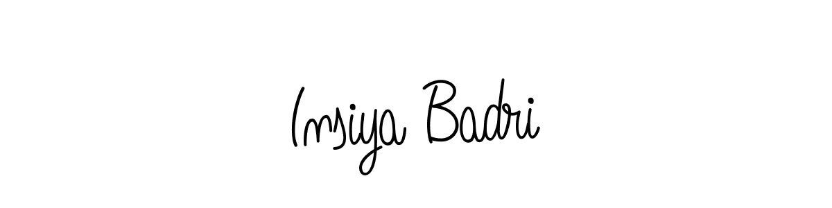 See photos of Insiya Badri official signature by Spectra . Check more albums & portfolios. Read reviews & check more about Angelique-Rose-font-FFP font. Insiya Badri signature style 5 images and pictures png