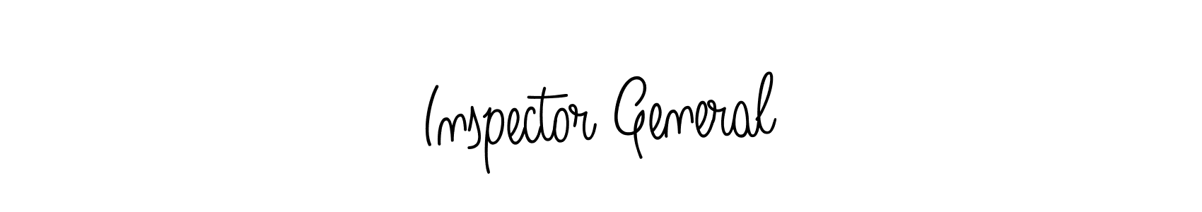 The best way (Angelique-Rose-font-FFP) to make a short signature is to pick only two or three words in your name. The name Inspector General include a total of six letters. For converting this name. Inspector General signature style 5 images and pictures png