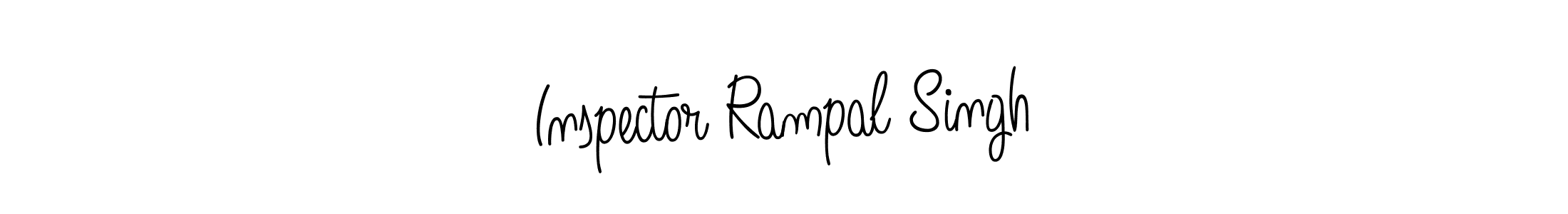 Use a signature maker to create a handwritten signature online. With this signature software, you can design (Angelique-Rose-font-FFP) your own signature for name Inspector Rampal Singh. Inspector Rampal Singh signature style 5 images and pictures png