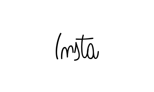 How to make Insta signature? Angelique-Rose-font-FFP is a professional autograph style. Create handwritten signature for Insta name. Insta signature style 5 images and pictures png