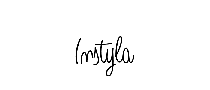 You should practise on your own different ways (Angelique-Rose-font-FFP) to write your name (Instyla) in signature. don't let someone else do it for you. Instyla signature style 5 images and pictures png