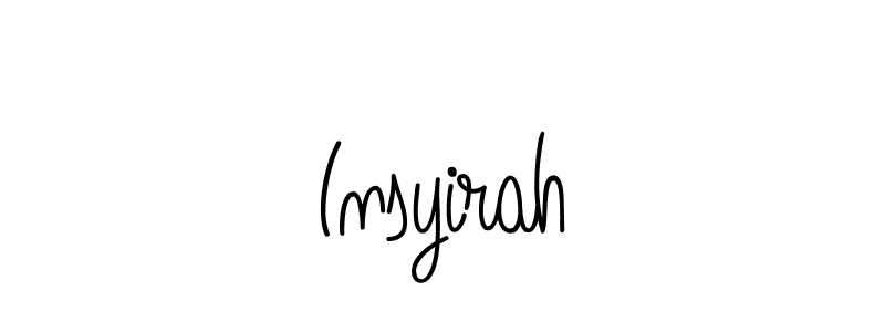 It looks lik you need a new signature style for name Insyirah. Design unique handwritten (Angelique-Rose-font-FFP) signature with our free signature maker in just a few clicks. Insyirah signature style 5 images and pictures png