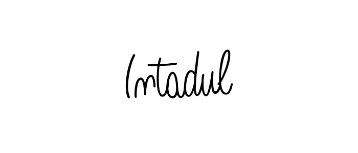 Make a beautiful signature design for name Intadul. Use this online signature maker to create a handwritten signature for free. Intadul signature style 5 images and pictures png