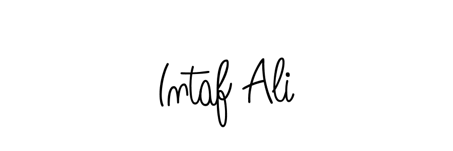 The best way (Angelique-Rose-font-FFP) to make a short signature is to pick only two or three words in your name. The name Intaf Ali include a total of six letters. For converting this name. Intaf Ali signature style 5 images and pictures png
