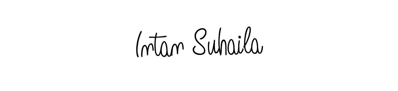 Check out images of Autograph of Intan Suhaila name. Actor Intan Suhaila Signature Style. Angelique-Rose-font-FFP is a professional sign style online. Intan Suhaila signature style 5 images and pictures png