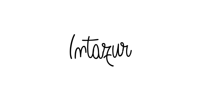 Make a beautiful signature design for name Intazur. With this signature (Angelique-Rose-font-FFP) style, you can create a handwritten signature for free. Intazur signature style 5 images and pictures png
