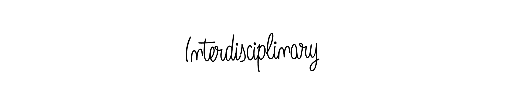 The best way (Angelique-Rose-font-FFP) to make a short signature is to pick only two or three words in your name. The name Interdisciplinary include a total of six letters. For converting this name. Interdisciplinary signature style 5 images and pictures png