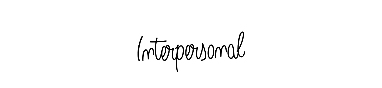 Use a signature maker to create a handwritten signature online. With this signature software, you can design (Angelique-Rose-font-FFP) your own signature for name Interpersonal. Interpersonal signature style 5 images and pictures png