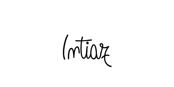 Design your own signature with our free online signature maker. With this signature software, you can create a handwritten (Angelique-Rose-font-FFP) signature for name Intiaz. Intiaz signature style 5 images and pictures png