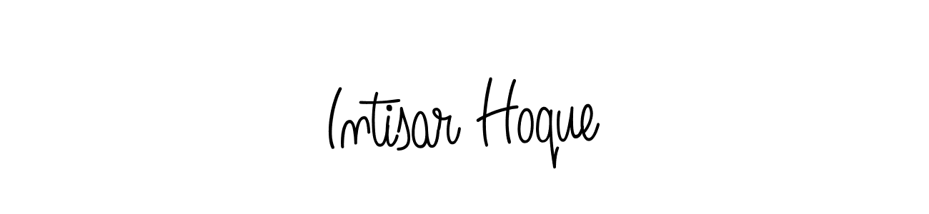 Create a beautiful signature design for name Intisar Hoque. With this signature (Angelique-Rose-font-FFP) fonts, you can make a handwritten signature for free. Intisar Hoque signature style 5 images and pictures png