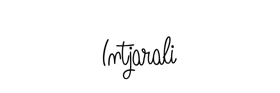 Make a beautiful signature design for name Intjarali. With this signature (Angelique-Rose-font-FFP) style, you can create a handwritten signature for free. Intjarali signature style 5 images and pictures png