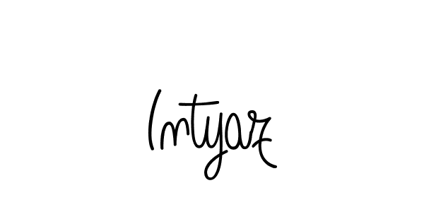 How to make Intyaz name signature. Use Angelique-Rose-font-FFP style for creating short signs online. This is the latest handwritten sign. Intyaz signature style 5 images and pictures png
